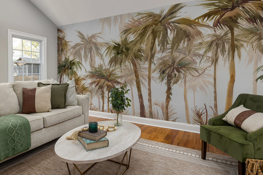 Group of palm trees