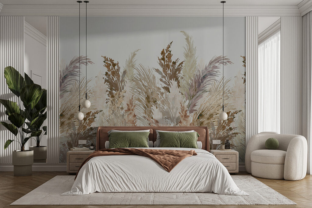 Group of brown and white plants Group of brown and white plants