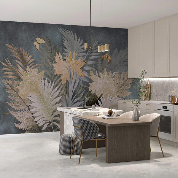 Elegant blooms and delicate butterflies. Elegant blooms and delicate butterflies.