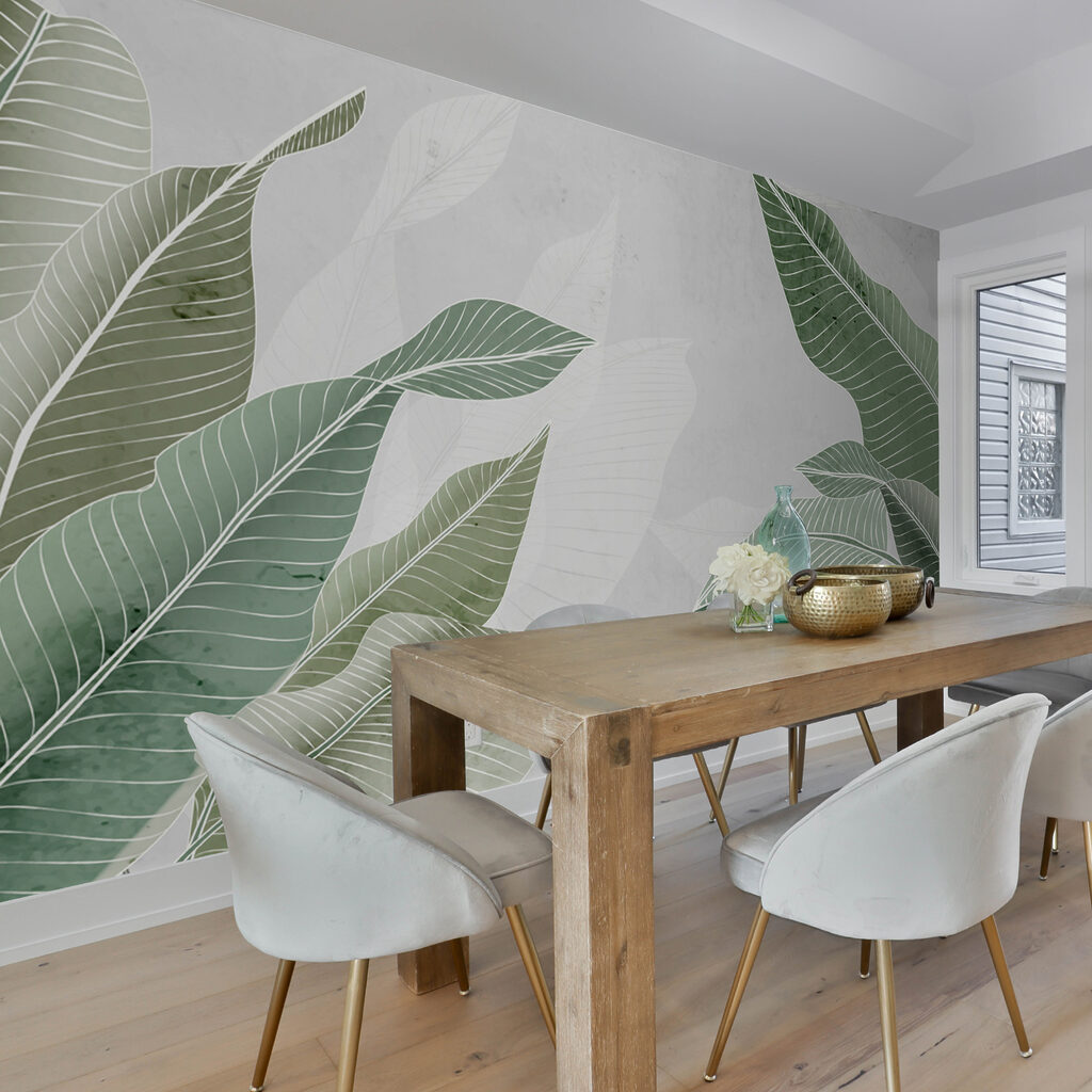 Soft greens and calming textures