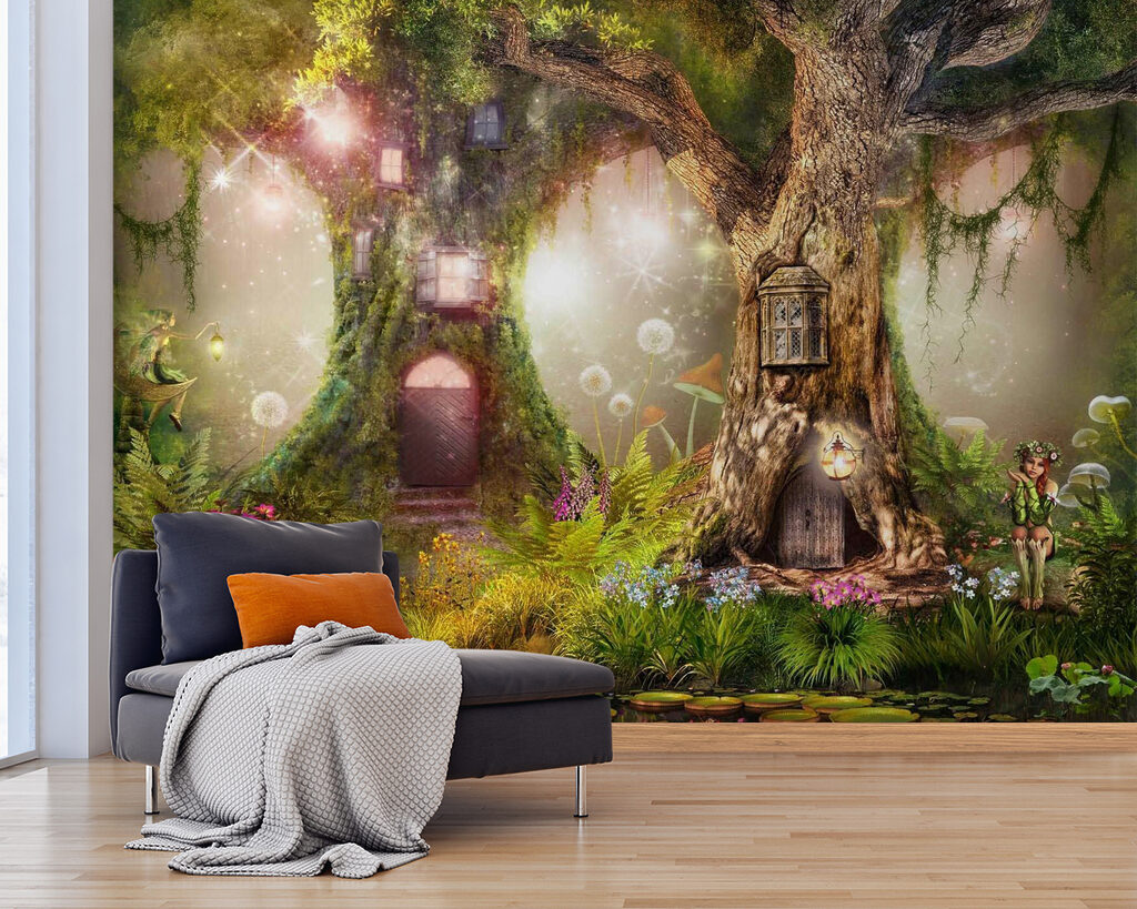 A fairy house in a tree