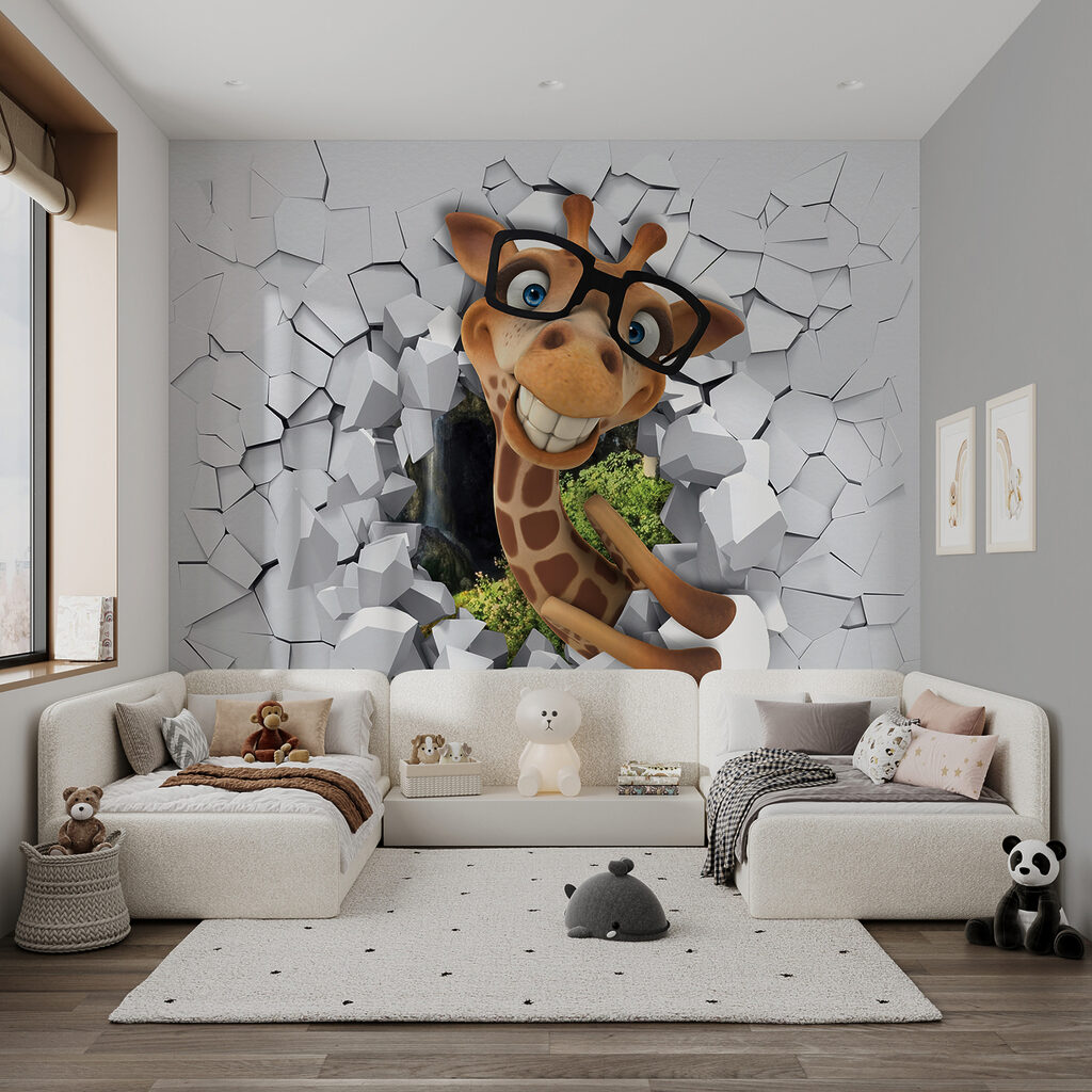 Giraffe cartoon character in glasses Giraffe cartoon character in glasses