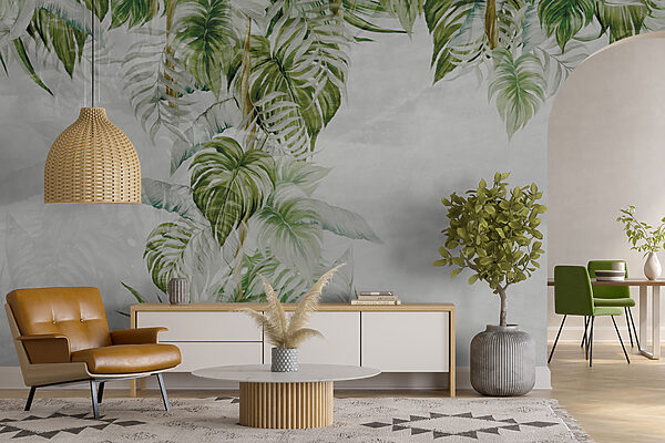 Painting of a tropical plant Painting of a tropical plant