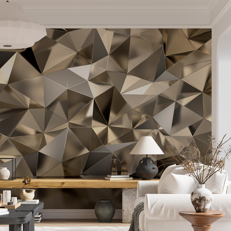 Textured geometric pattern in neutral tones.