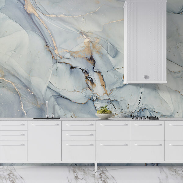 Soft hues in fluid abstract art