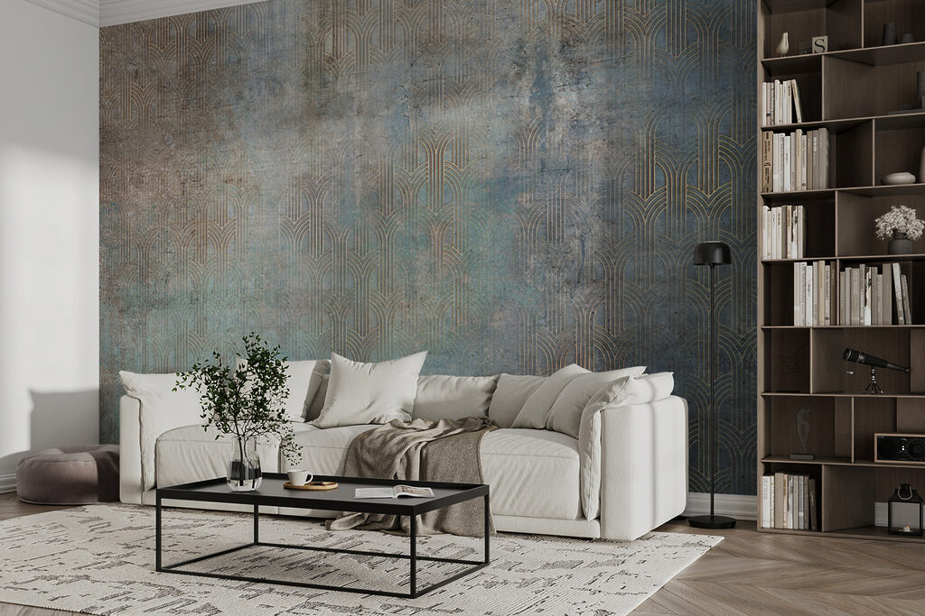 Wall with a pattern