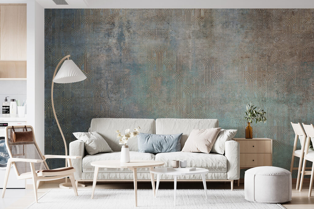 Wall with a pattern