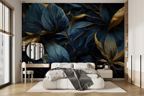 Elegant leaves in vibrant hues. Elegant leaves in vibrant hues.