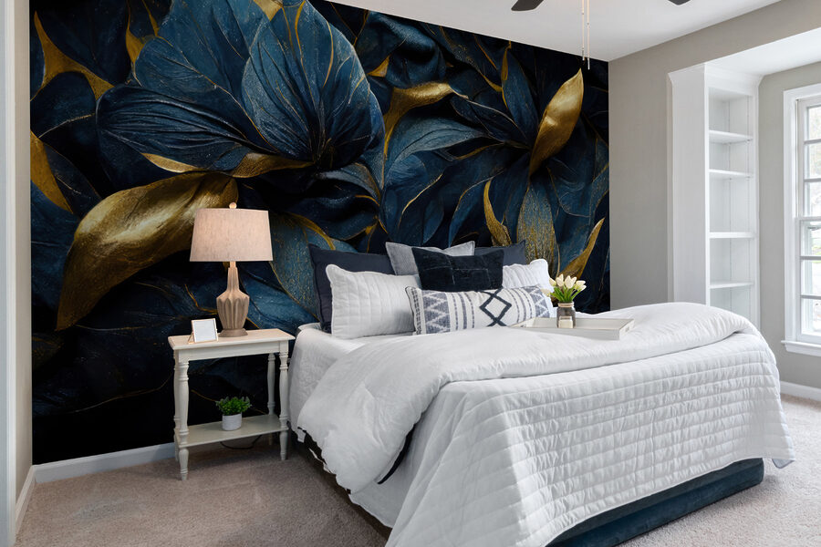 Wall murals Elegant leaves in vibrant hues. - Image 5