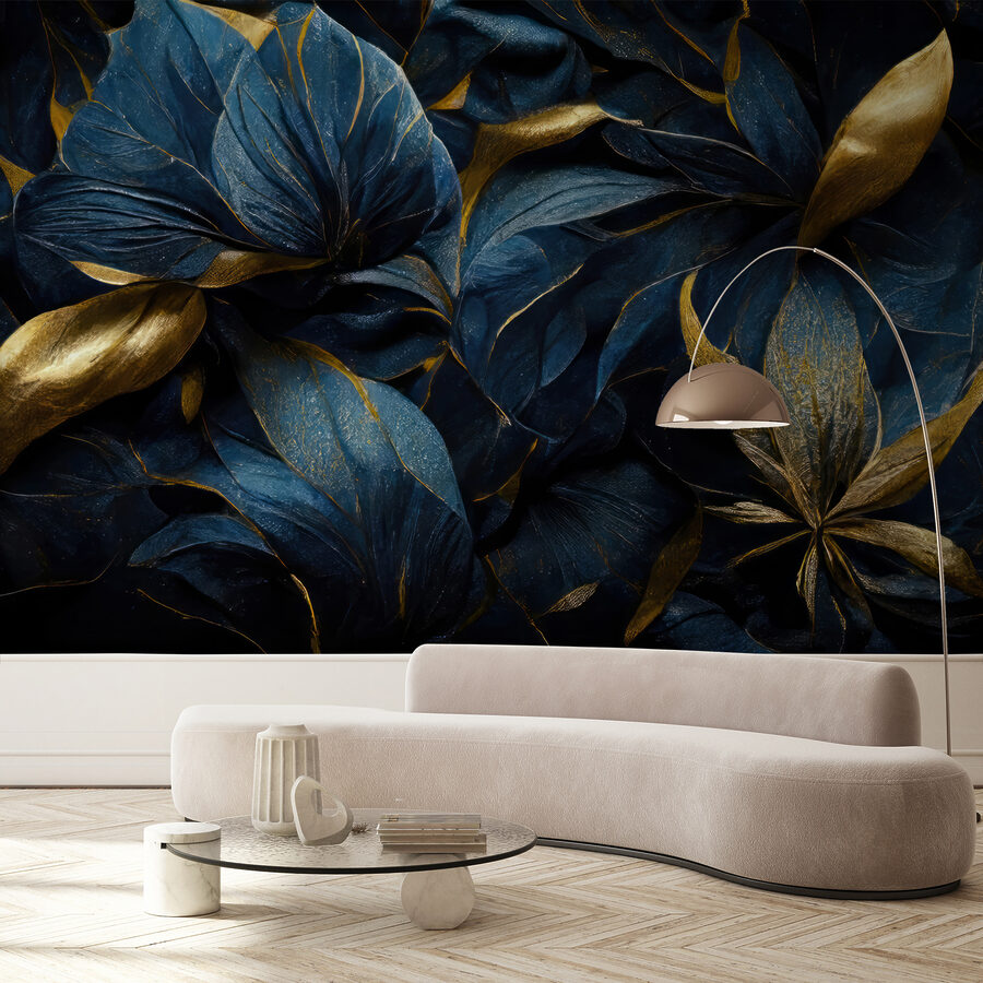 Wall murals Elegant leaves in vibrant hues. - Image 6