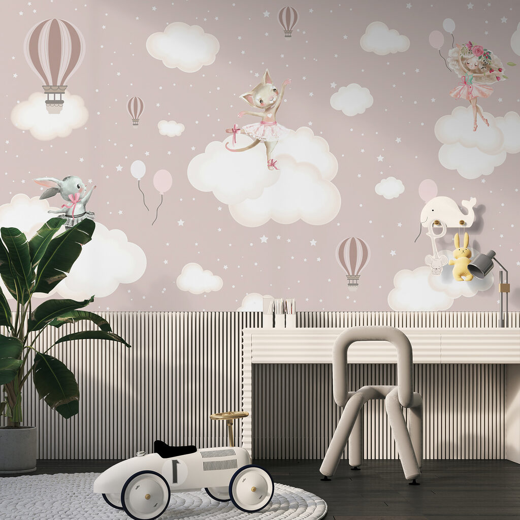 Cat in a tutu on a cloud