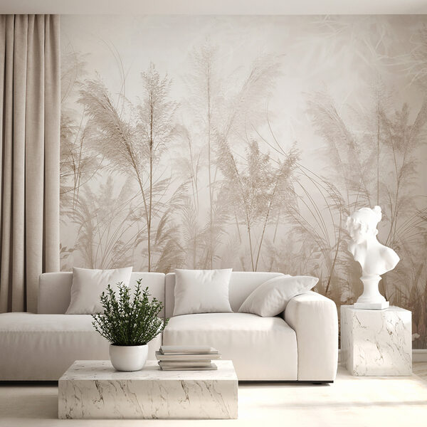 Wall murals Wall murals Field of grass with flowers (SKU: u93903)