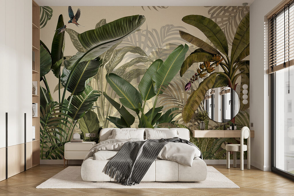 Group of tropical plants
