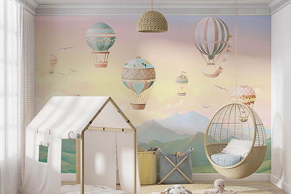 Group of hot air balloons in the sky Group of hot air balloons in the sky