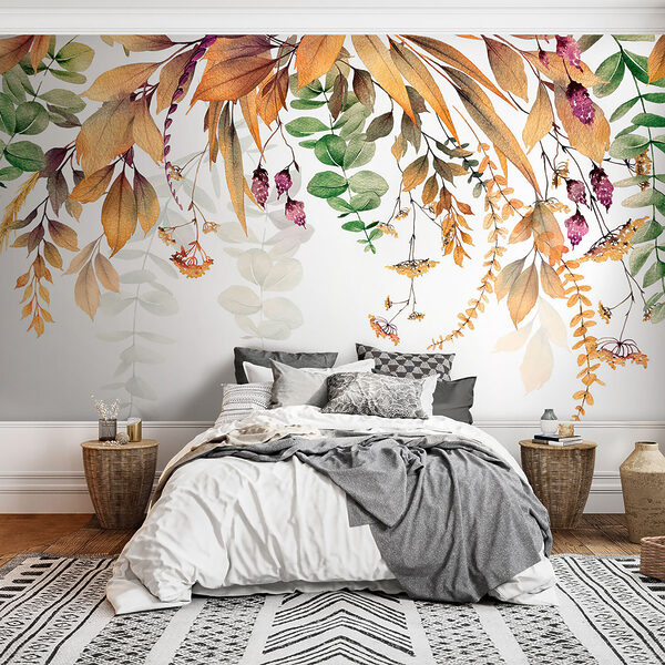 Botanical elegance on a white background. Botanical elegance on a white background.