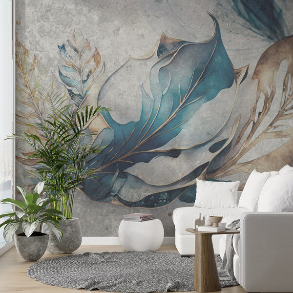 Elegant leaves in soft hues. Elegant leaves in soft hues.