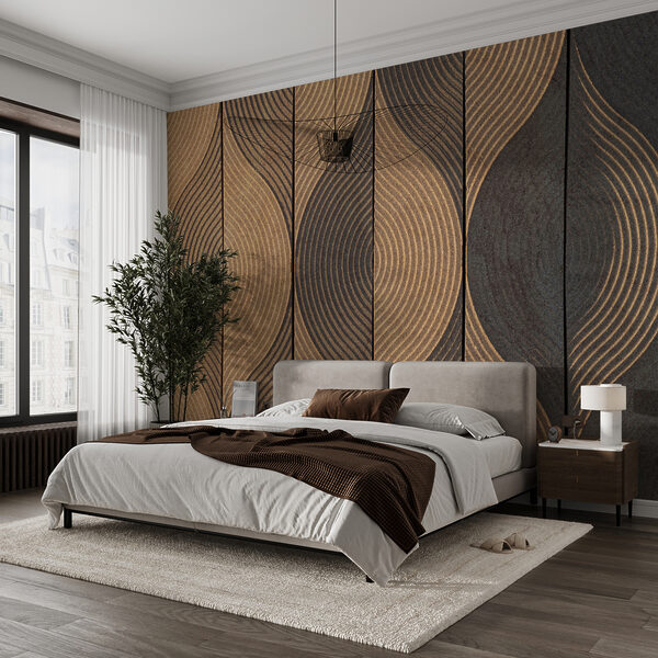 Flowing lines in earthy tones. Flowing lines in earthy tones.