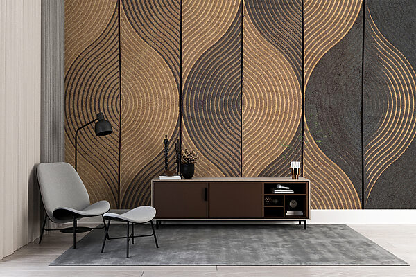 Flowing lines in earthy tones. Flowing lines in earthy tones.