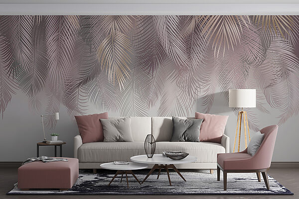 Delicate leaves in soft pastel hues. Delicate leaves in soft pastel hues.