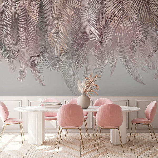 Delicate leaves in soft pastel hues. Delicate leaves in soft pastel hues.