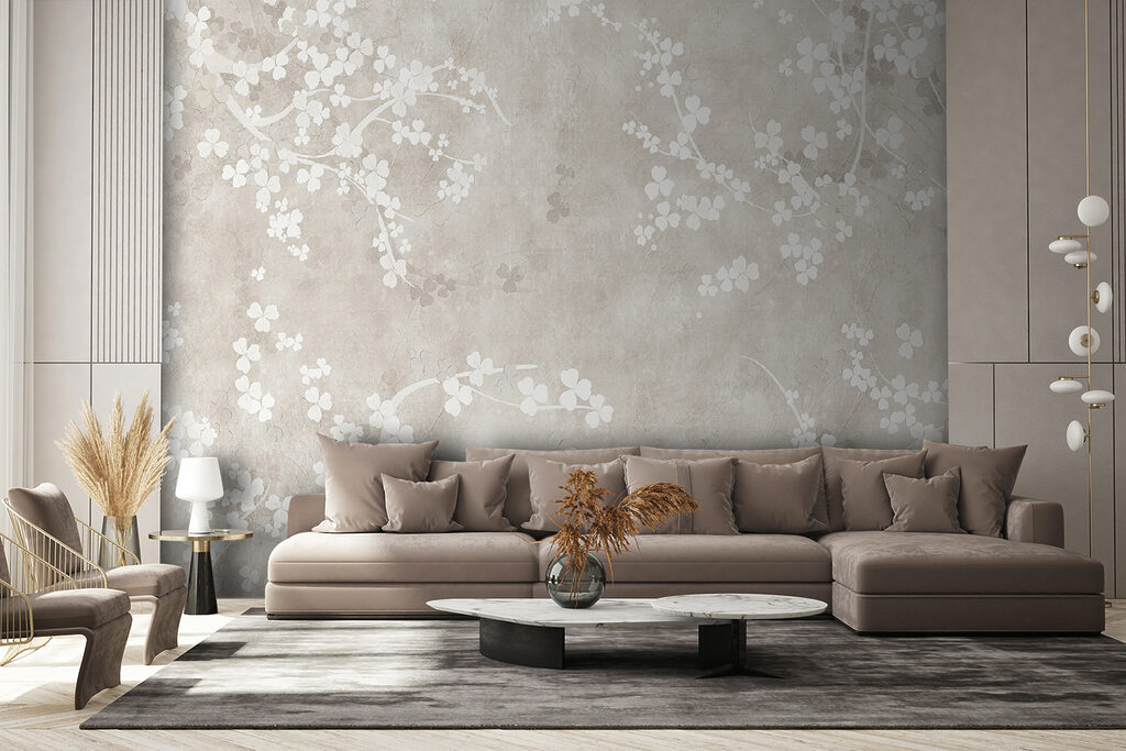 White flowers on a beige background u94458pig13mr 1024x683 - White flowers on a beige background