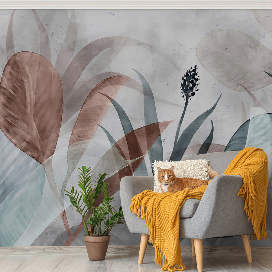 Serene foliage in soft pastels. Serene foliage in soft pastels.