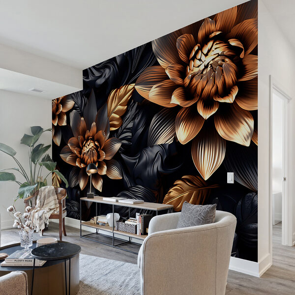 Bronze blooms in midnight shadows. Bronze blooms in midnight shadows.