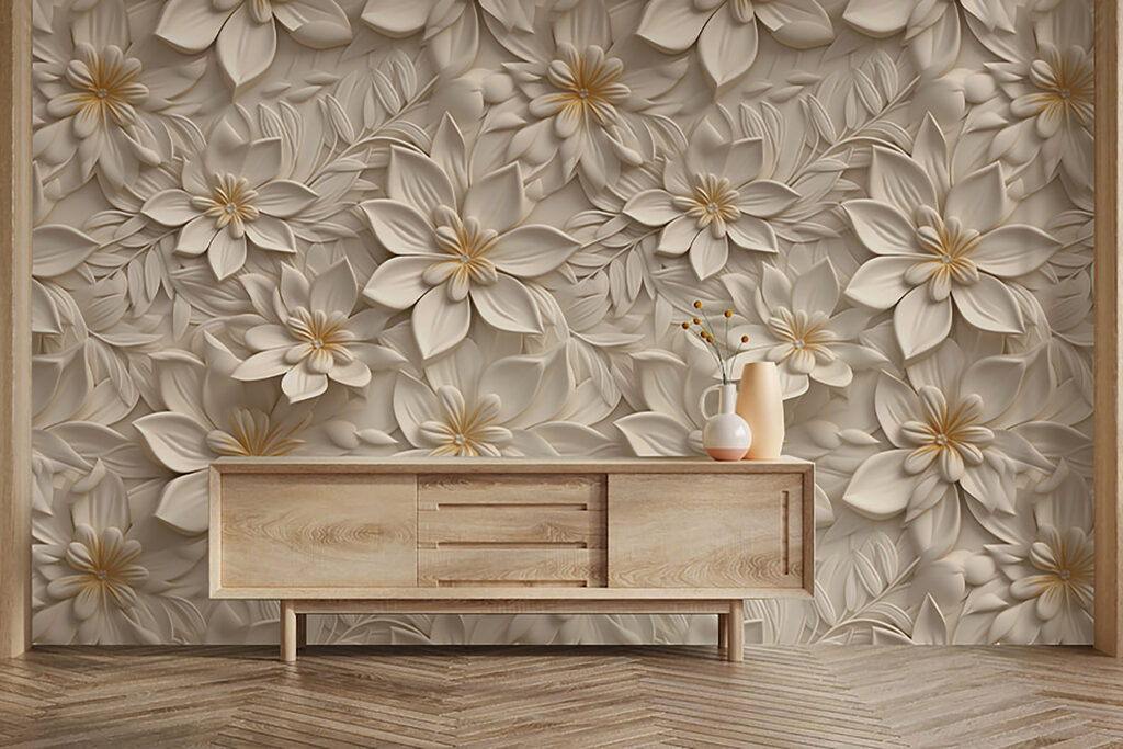 Wallpaper with flowers Wallpaper with flowers