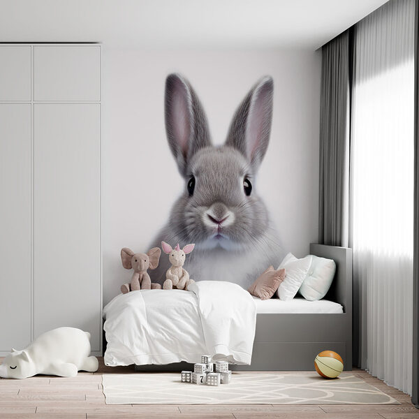 Cute rabbit with big expressive eyes. Cute rabbit with big expressive eyes.