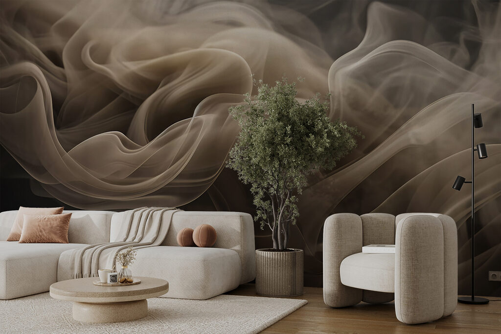 Flowing wisps of soft, muted hues