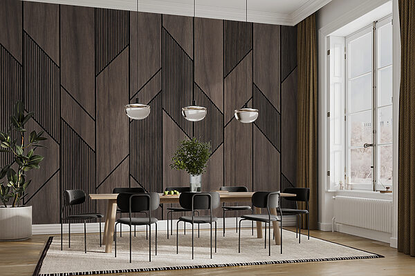 A wood paneling with black lines A wood paneling with black lines