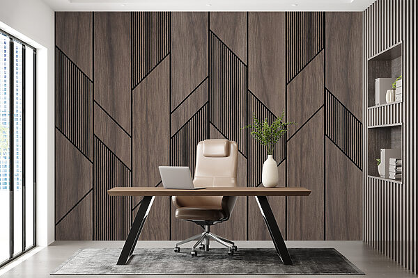 A wood paneling with black lines A wood paneling with black lines