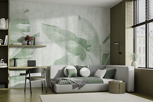 Lush leaves in soft green hues. Lush leaves in soft green hues.
