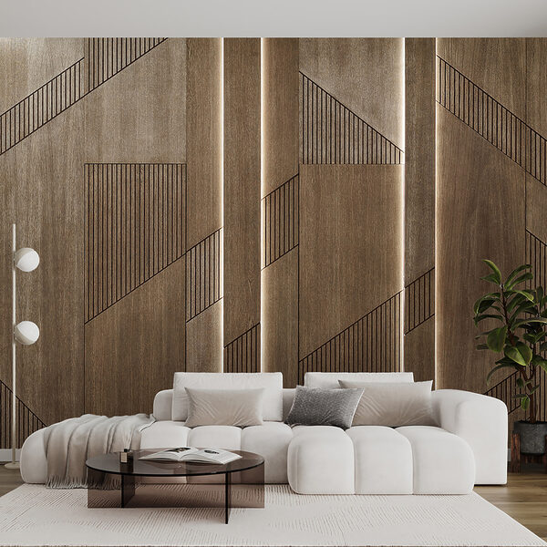 Elegant geometric design on wood panels. Elegant geometric design on wood panels.