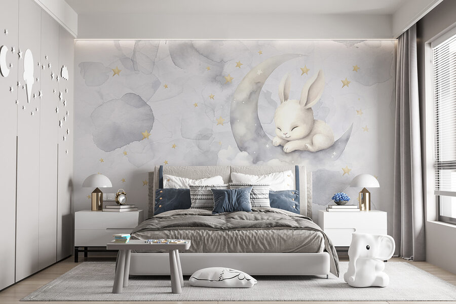 A rabbit on the moon