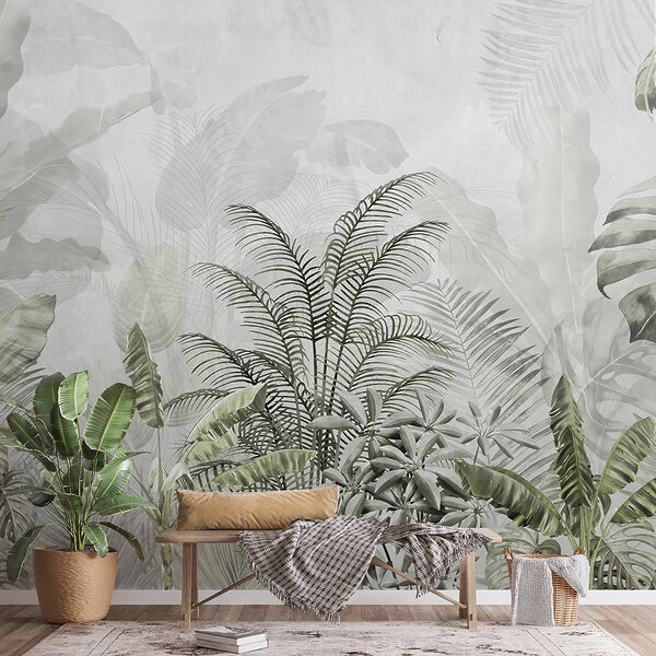 A wallpaper with plants A wallpaper with plants