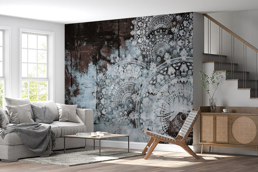 Wall murals Abstract patterns in muted colors. - Image 3