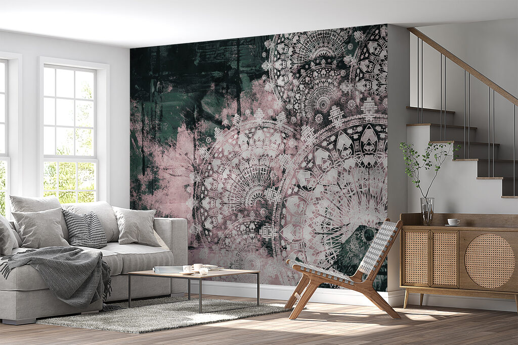 Intricate patterns in soft hues