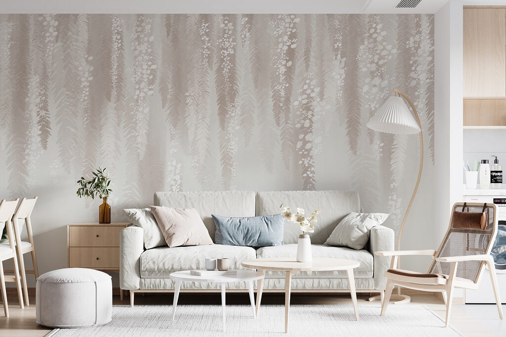 White and pink floral pattern