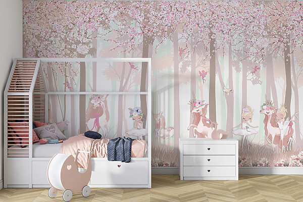 A wallpaper with a group of unicorns and fairies u98694pir2mr 600x400 - A wallpaper with a group of unicorns and fairies