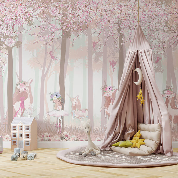 A wallpaper with a group of unicorns and fairies u98694pir3ms 600x600 - A wallpaper with a group of unicorns and fairies