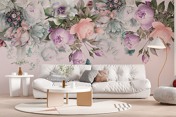 Delicate blooms on soft pink backdrop. Delicate blooms on soft pink backdrop.