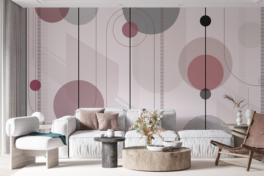 Abstract shapes in soft color palette Abstract shapes in soft color palette