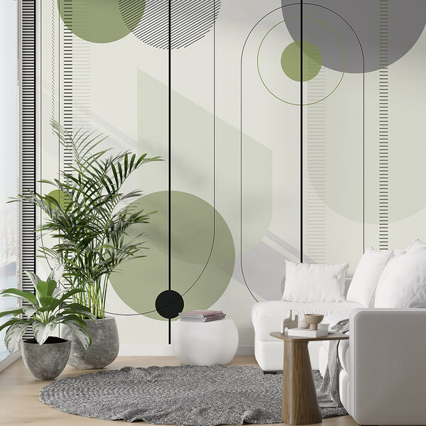 Geometric design in calming colors. Geometric design in calming colors.