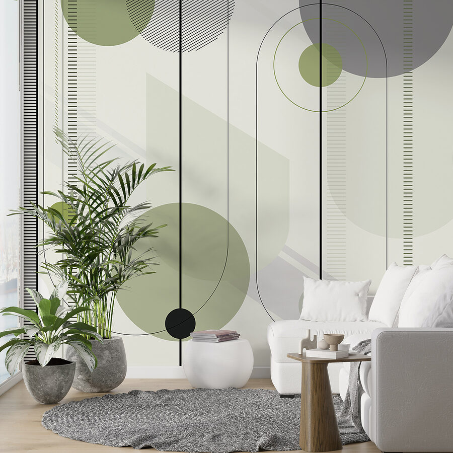 Geometric design in calming colors. Geometric design in calming colors.