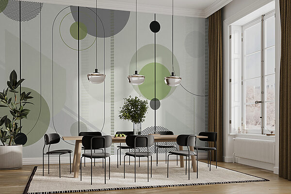 Geometric design in calming colors. Geometric design in calming colors.