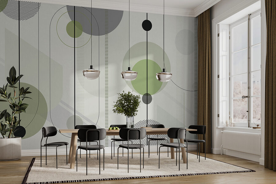Geometric design in calming colors. Geometric design in calming colors.
