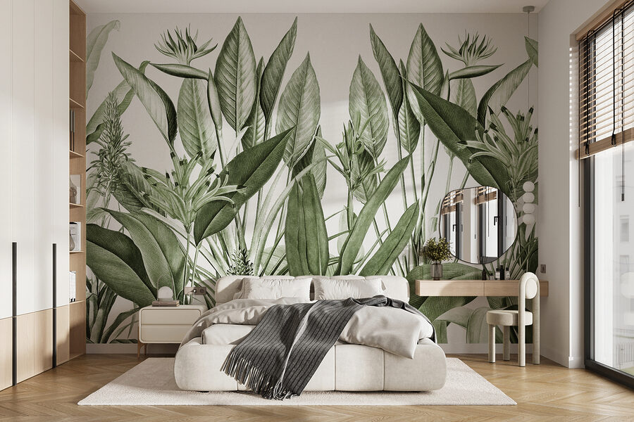 Lush greenery in delicate detail.
