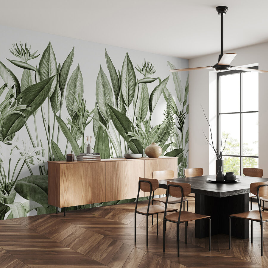 Lush greenery in delicate detail.
