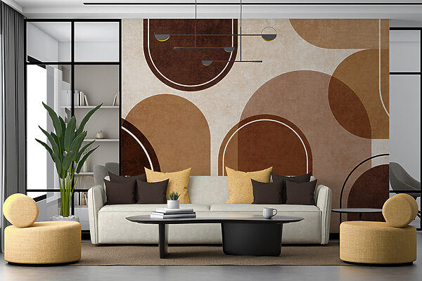 Abstract shapes in warm earth tones. Abstract shapes in warm earth tones.